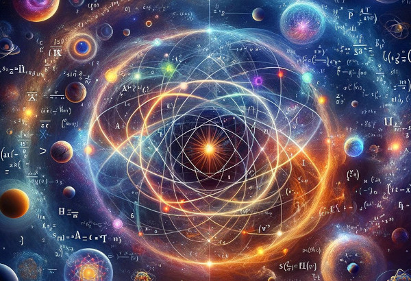 A complex diagram showing Unified Theory in physics